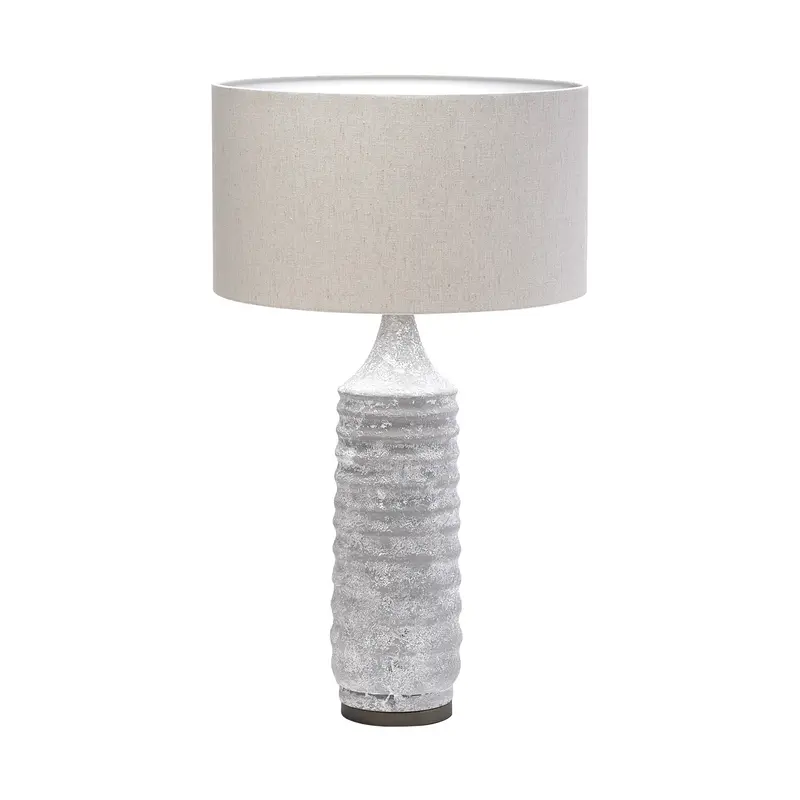Groovy Gray Concrete Base Table Lamp By Homeroots