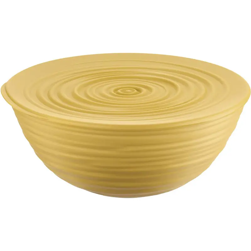 GUZZINI L BOWL WITH LID TIERRA MUSTARD YELLOW 4,33X9,84X9,84 IN.
