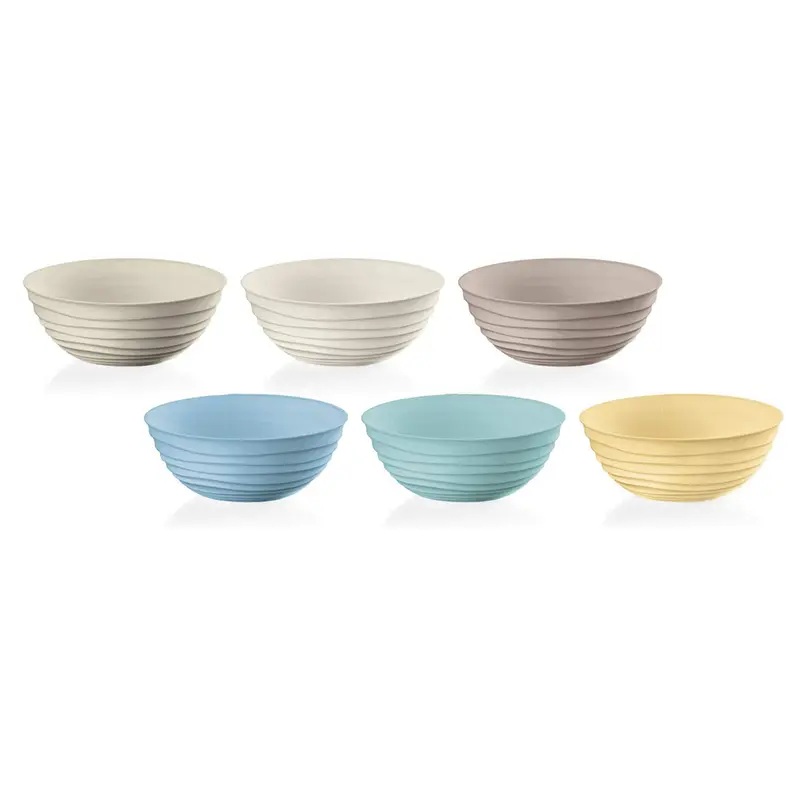 GUZZINI SET OF 6 S BOWLS TIERRA ASSORTED 4,53X4,8X4,8 INCHES.