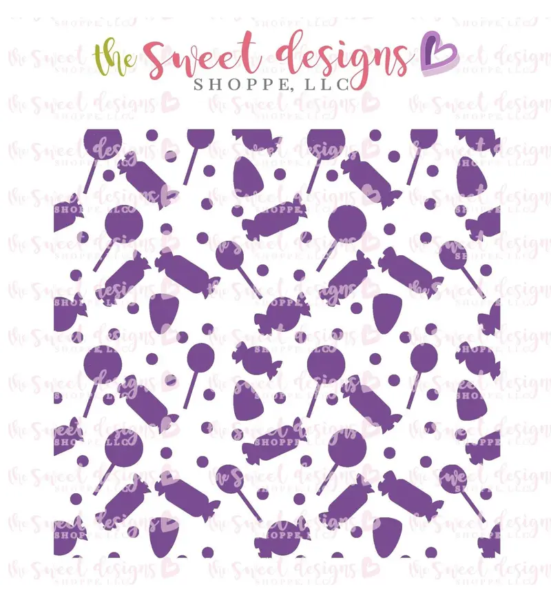 Halloween Candy Stencil