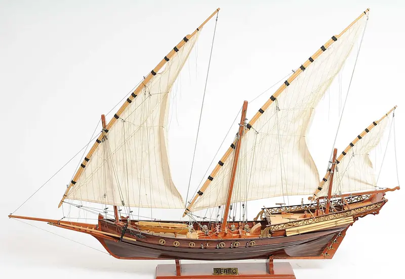 Hand Built Real Wood Model Ship By Homeroots