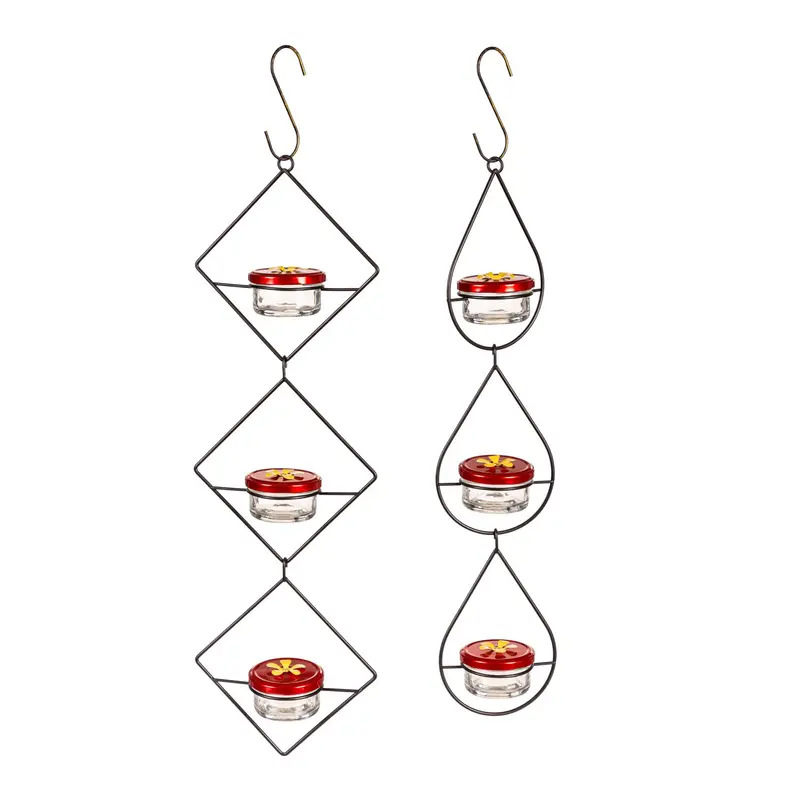 Hanging Three Tier Hummingbird Feeder, Set of 2,2hf350