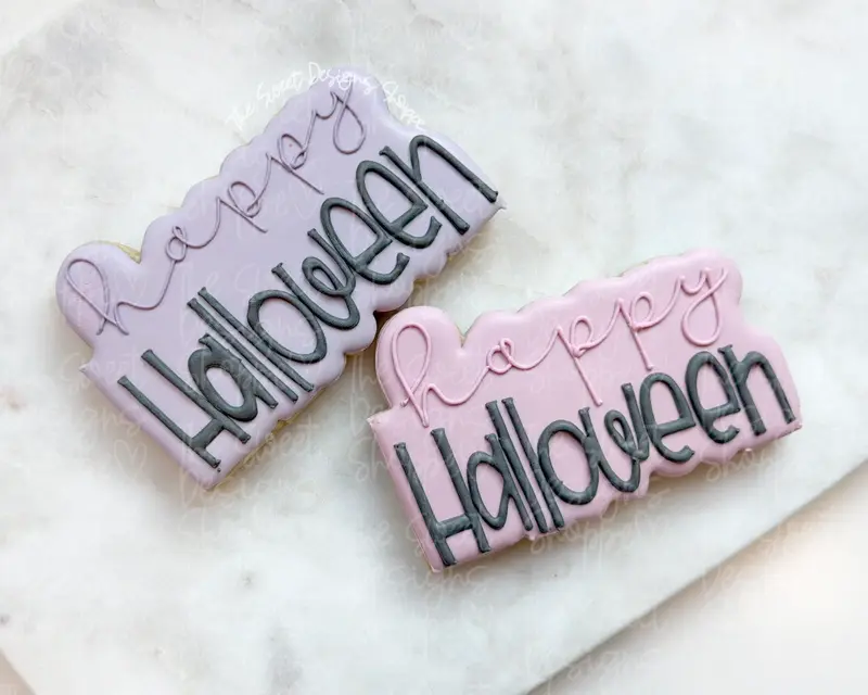 happy Halloween Plaque - Cookie Cutter