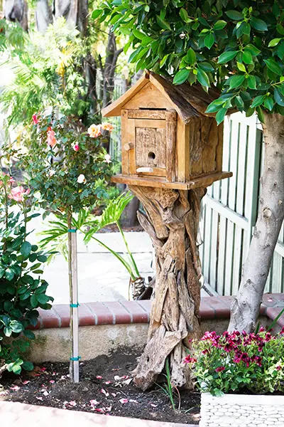 Harini Driftwood Bird House By Garden Age Supply