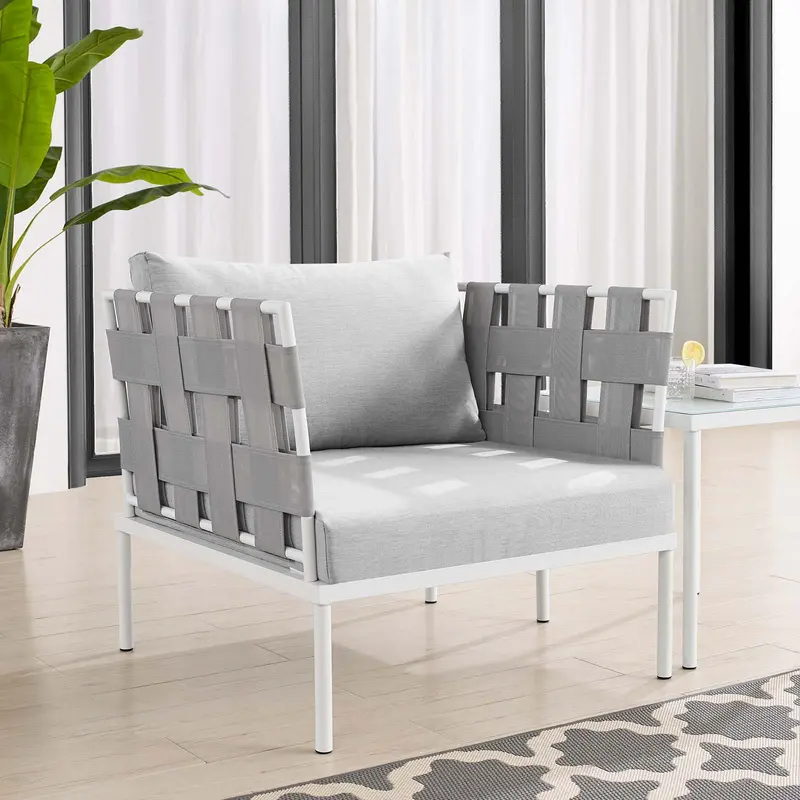 Harmony Sunbrella® Outdoor Patio Aluminum Armchair By Modway - EEI-4956