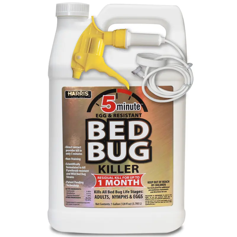 Harris 5 Minute Bed Bug Killer Liquid 1 gal (Pack of 4)