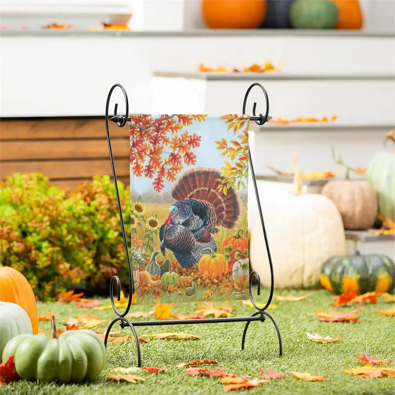 Harvest Garden Suede Garden Flag