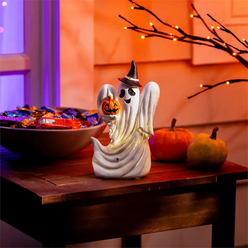 Haunted House, Resin Sensor Statuary, Ghost