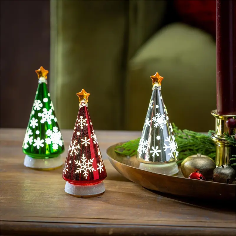 Hearfelt Cheer LED Table Decor Christmas Tree Plastic, CDU, 4.5"H