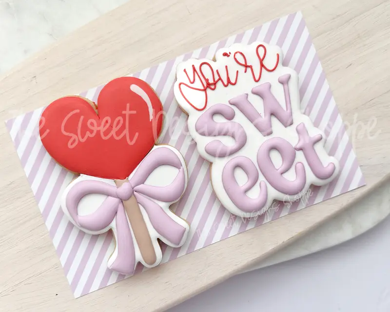 Heart Lollipop Set - Set of 2 - Cookie Cutters