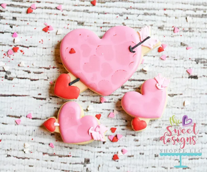 Heart with an Arrow v2- Cookie Cutter