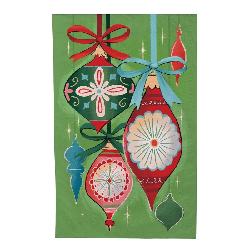 Heartfelt Cheer Ornaments Moire Flag House