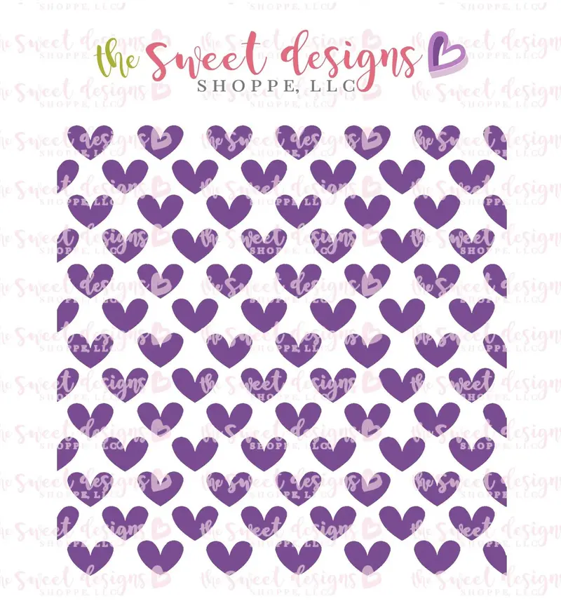 Hearts #4 Stencil