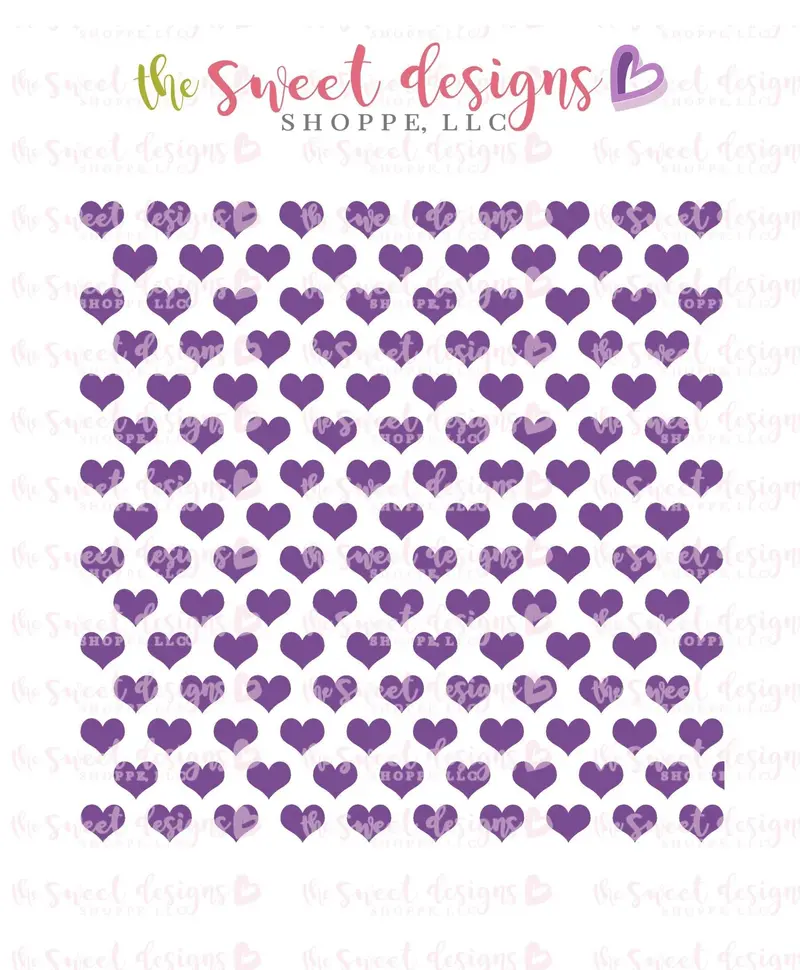 Hearts #6 Stencil