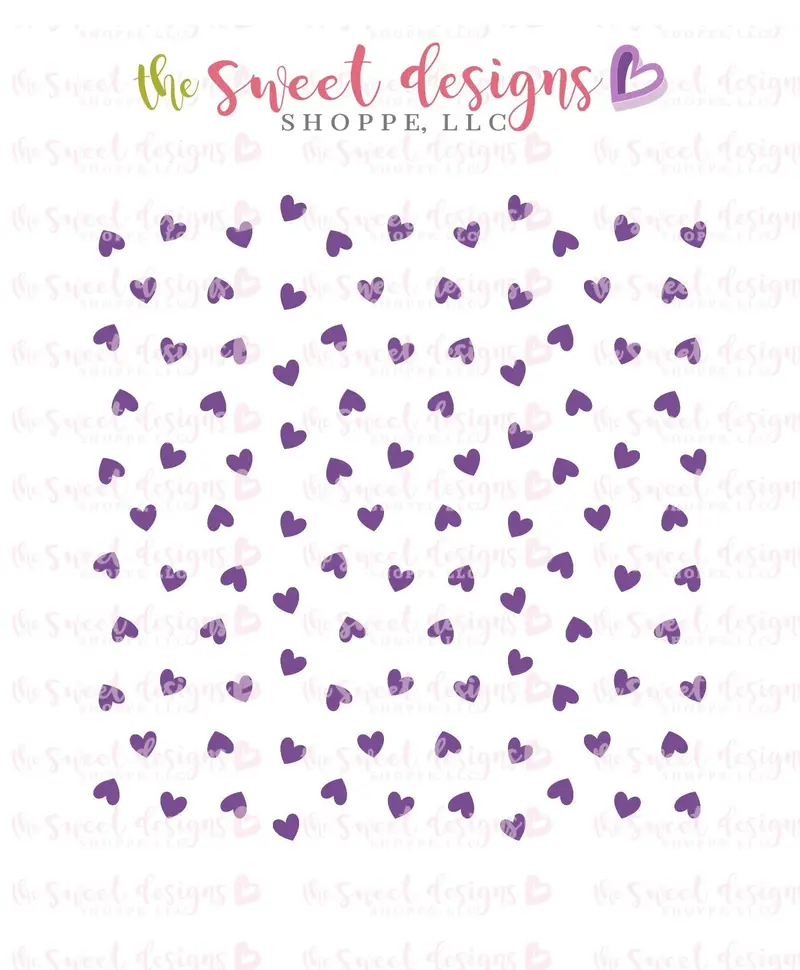 Hearts #7 Stencil