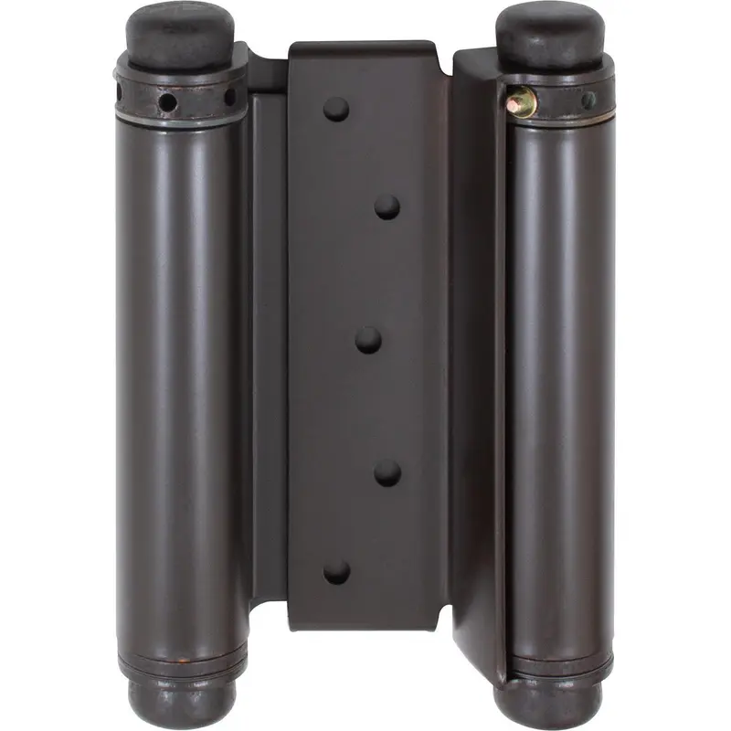 Heavy-Duty Double Acting Spring Hinge, 5 Inches, Fits Doors 1-1/8 inch to 1-3/8 inch Thick, 1-Pack, Oil-Rubbed Bronze by Stone Harbor Hardware (C) - Open Box