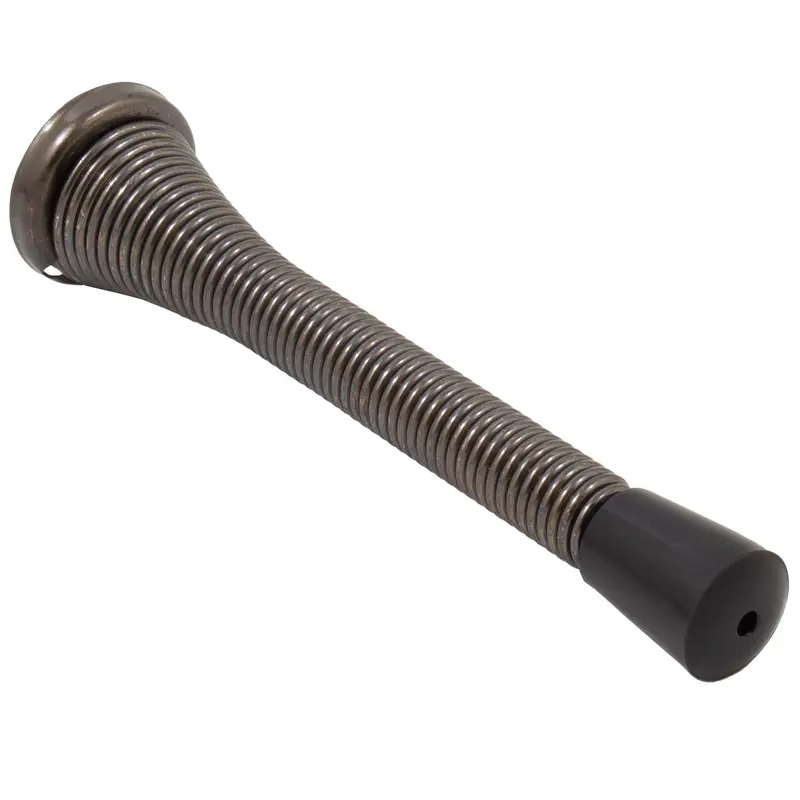 Heavy-Duty Spring Door Stop, 4 Inches, Antique Nickel by Stone Harbor Hardware
