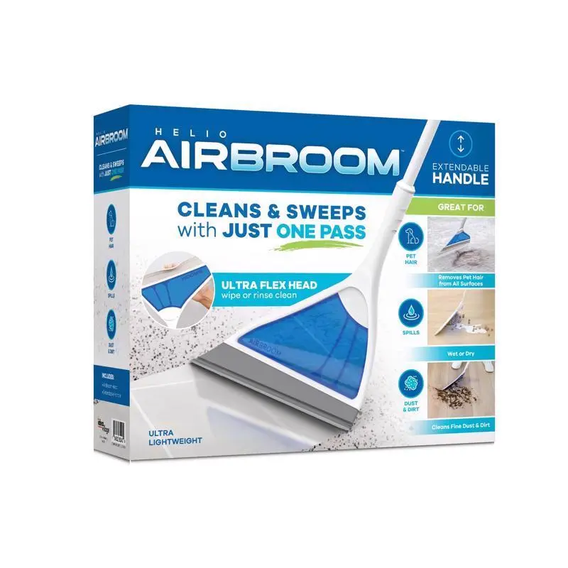 Helio AirBroom As Seen on TV 12 in. W Broom - Open Box