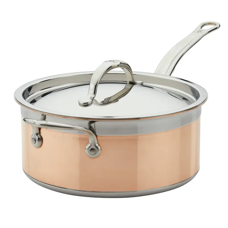 Hestan CopperBond 4 qt Covered Saucepan w/helper handle (22cm)