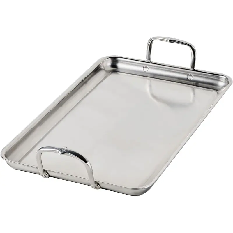 Hestan Provisions Cook Double Burner Griddle W/Flared Rim