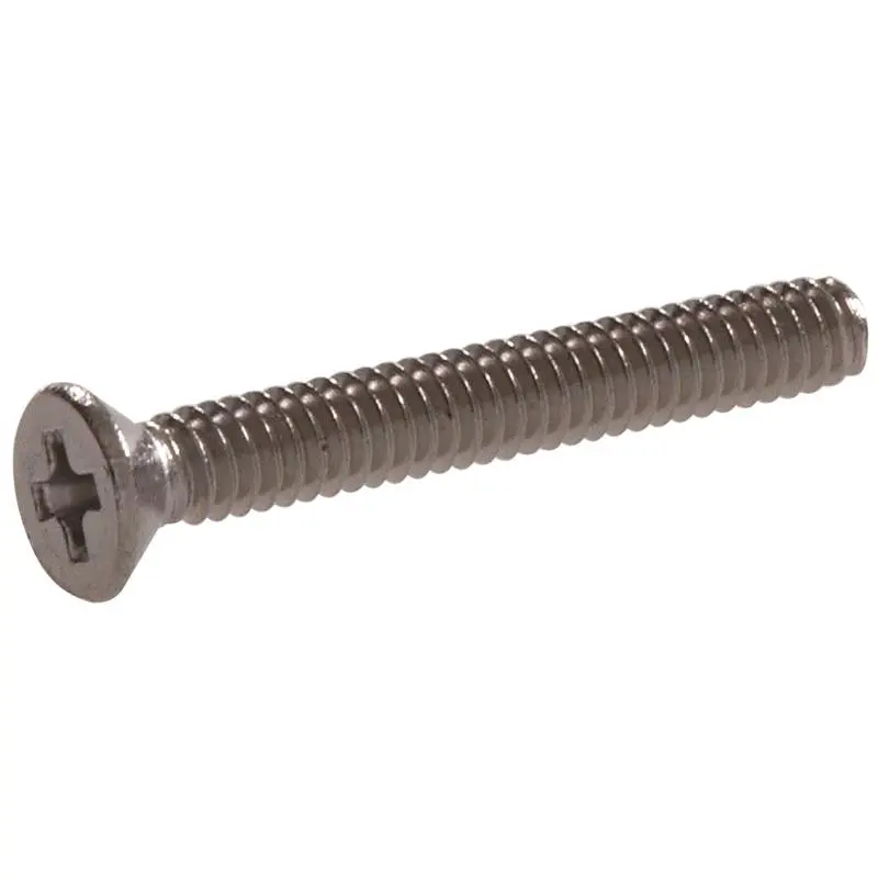 HILLMAN No. 10-32 in. X 1/2 in. L Phillips Flat Head Stainless Steel Machine Screws 100 pk - Deal of The Week