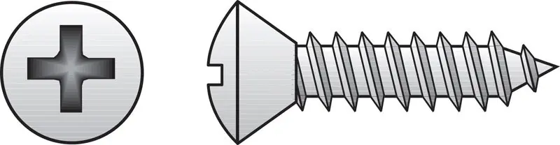 HILLMAN No. 12 Ga. X 1-1/4 in. L Phillips Oval Head Sheet Metal Screws 100 pk - Open Box