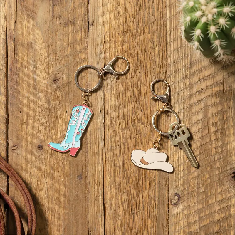 Hillside Pasture Keychain, Western, Asst of 2, Display