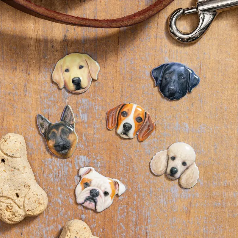Hillside Pasture Pet Metal Token, Asst of 6, Basket Display