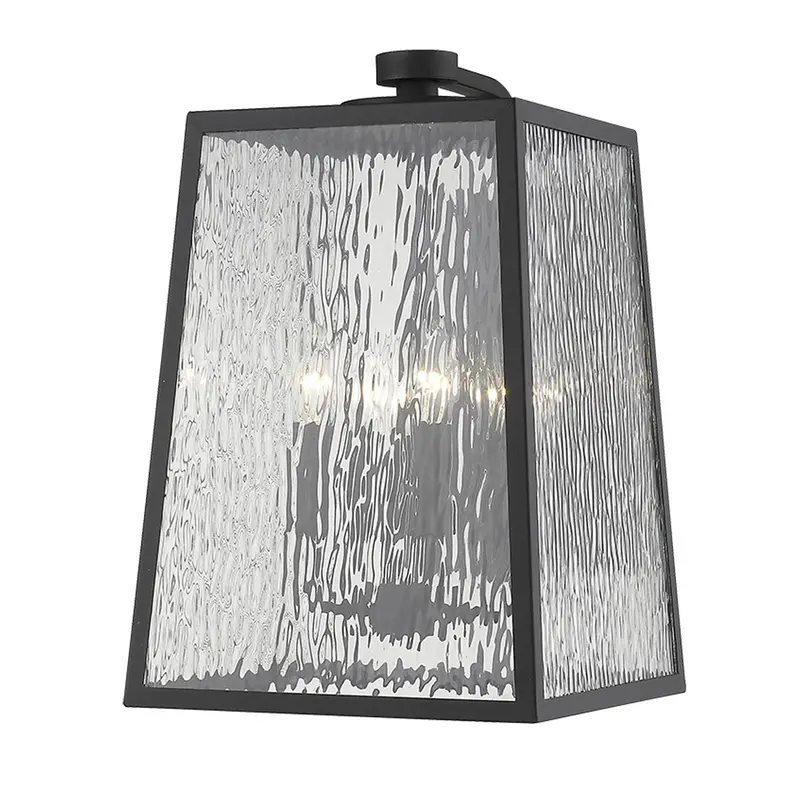 Hirche 4-Light Matte Black Wall Light By Homeroots