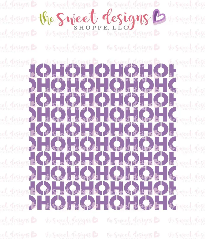 HO HO HO Stencil Pattern