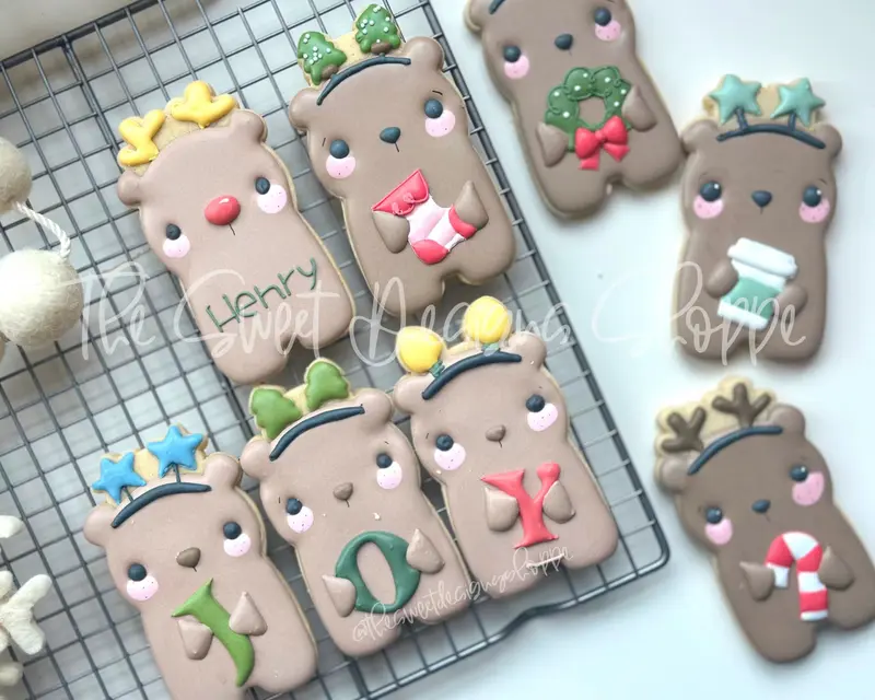 Holiday Bears Cookie Cutters Set - Set of 4 - Cookie Cutters
