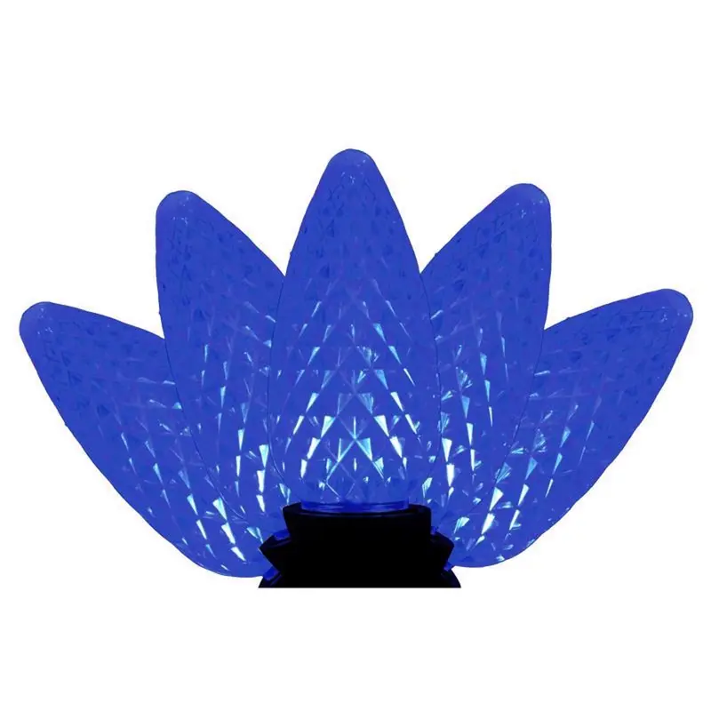 Holiday Bright Lights LED C9 Blue 25 ct Christmas Light Bulbs
