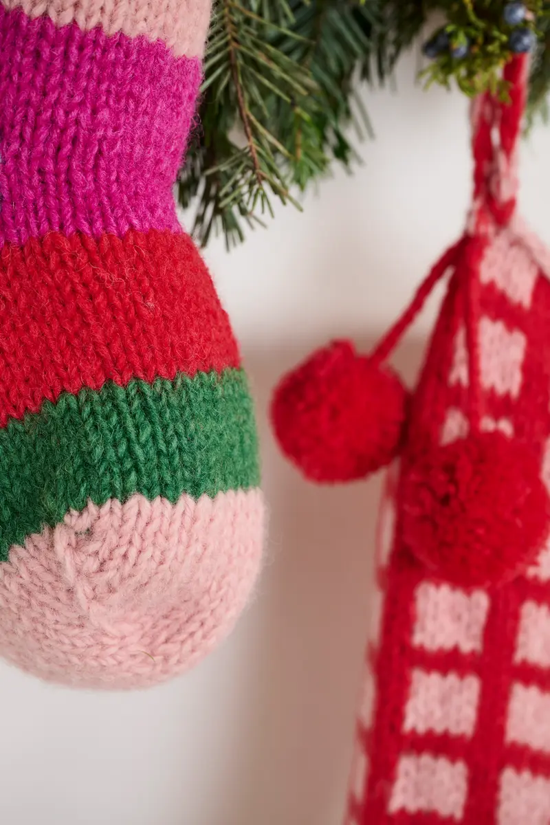 Holiday Brights Stocking Set of 2 By Accent Decor
