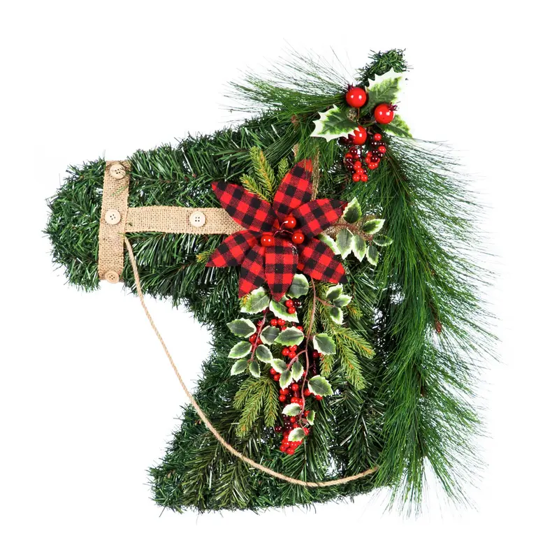 Holiday Horse Hanging Wall Decor,4fl078