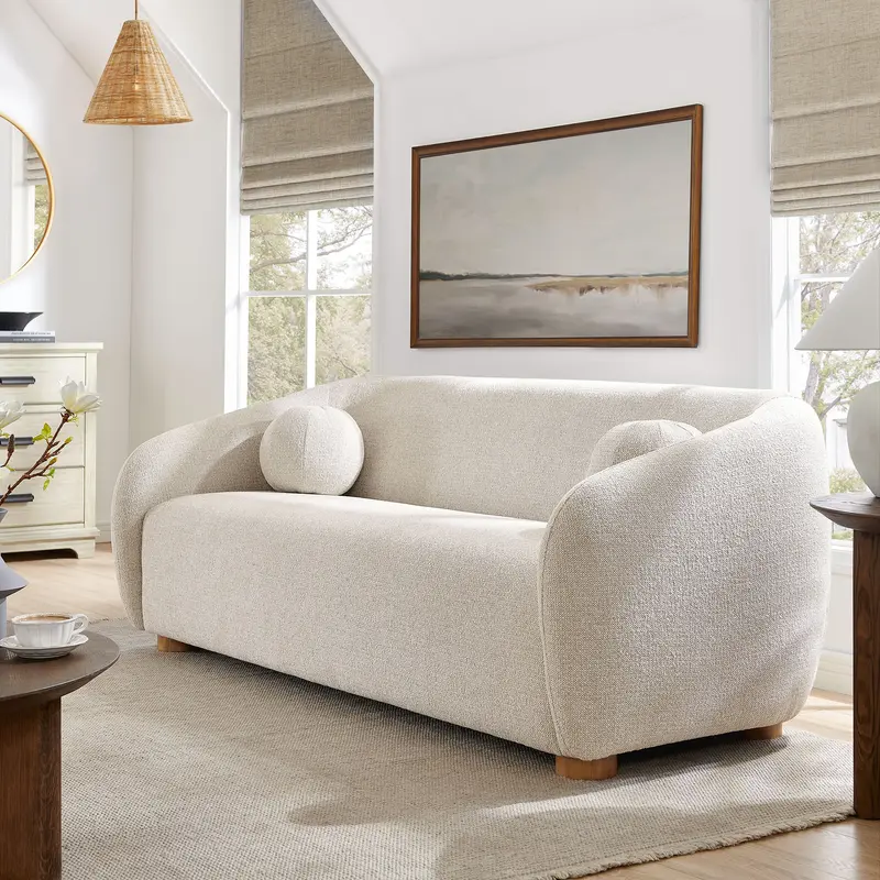 Holland 85" Chenille Fabric Sofa by Modway