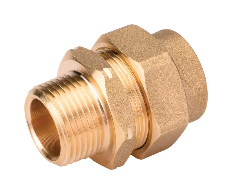 Home-Flex 1/2 in. MPT X 1/2 in. D Mechanical Brass 6.125 in. L Male Adapter - Open Box