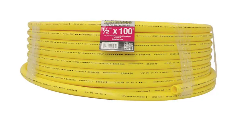 Home-Flex Polyethylene Pipe 1/2 in. D X 100 ft. L Plain End 90 psi - Open Box