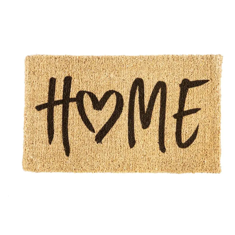 HOME Heart, Woven Coir Mat, 30 x 18"