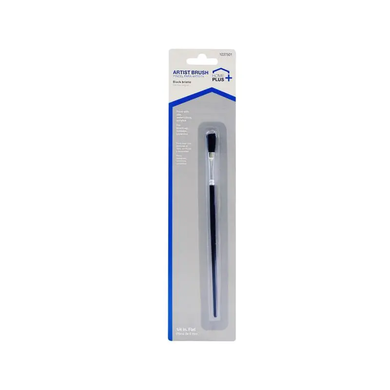 Home Plus 1/4 in. Flat Touch-Up Paint Brush (Pack of 12)