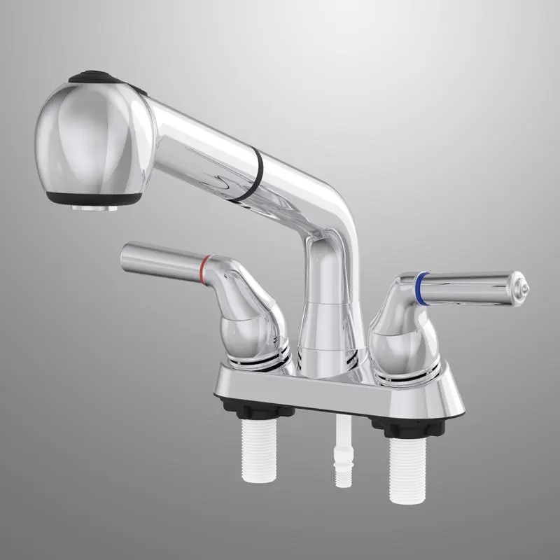Home Plus Two Handle Chrome Laundry Faucet - Open Box
