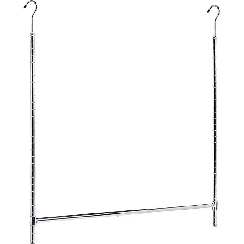 Honey-Can-Do 37 in. L Adjustable Chrome Metal Closet Rod - Open Box