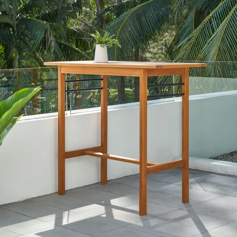 Honey Rectangular Bar Table By Homeroots