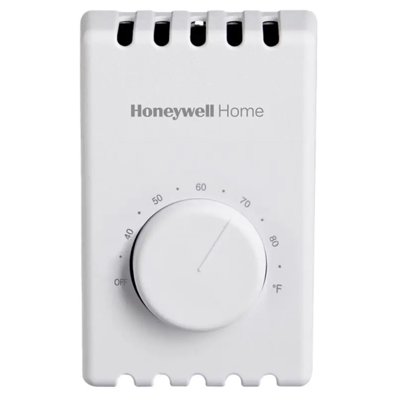 Honeywell Heating Dial Square White Baseboard Thermostat 6-3/8 in. - Open Box