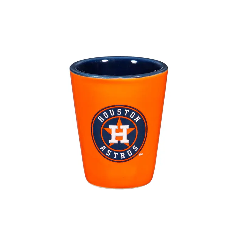 Houston Astros 4-Piece Ceramic 2oz. Cup Set