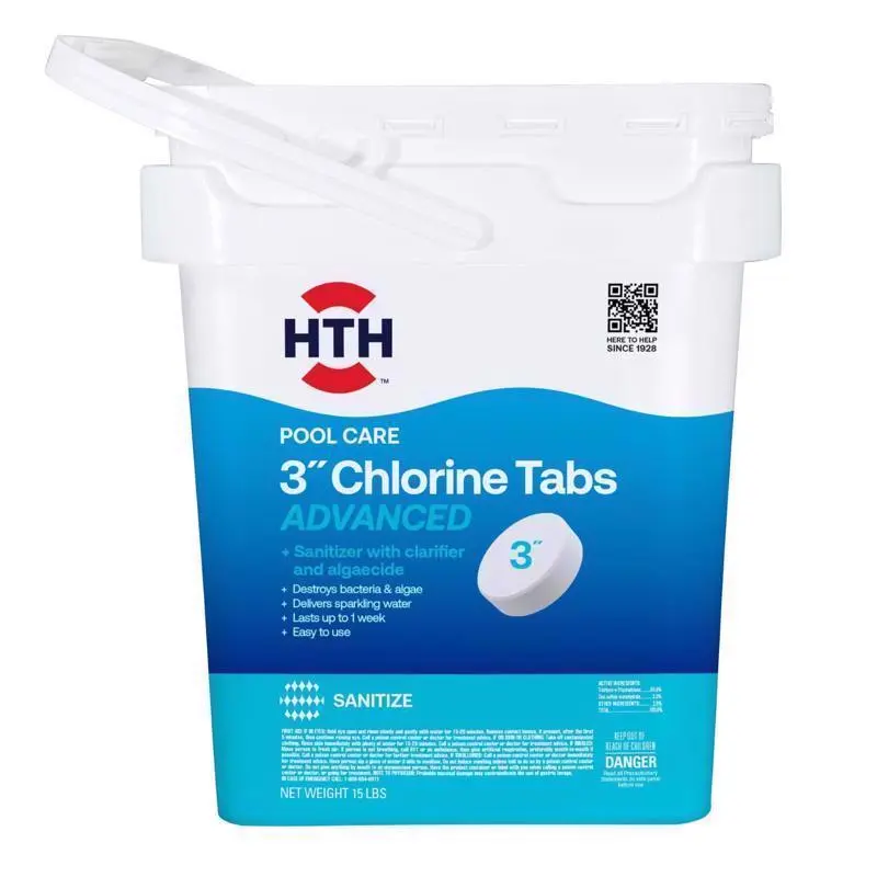 HTH Pool Care 3" Tablet Chlorinating Chemicals 15 lb - Deal of The Week