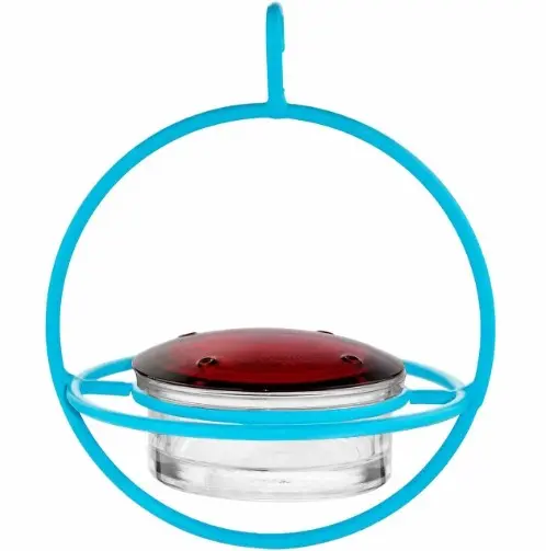 Hummble Bold Sphere Hummingbird Feeder Perch - Aqua