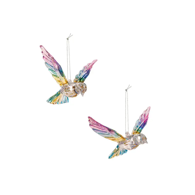 Hummingbird Acrylic Hanging Decor,  5"