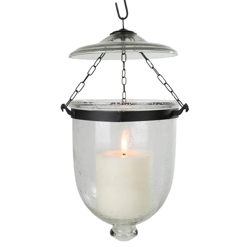 Hundi Cloche Lantern, Glass By HomArt