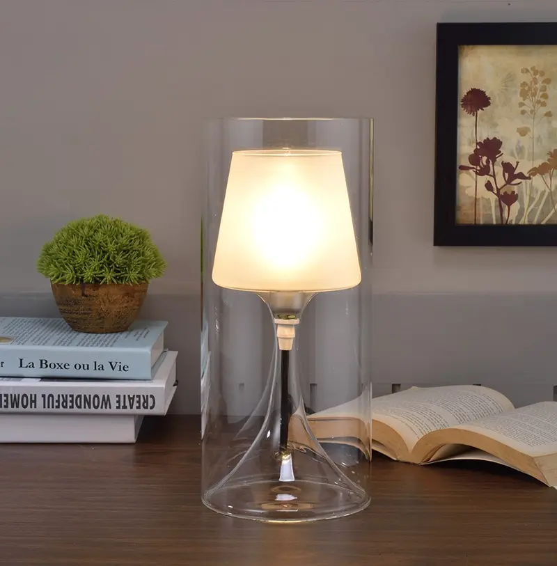 Hurricane Vase Table Lamp By Homeroots