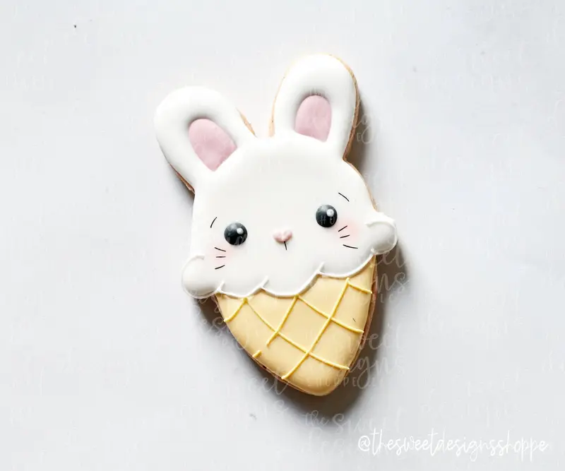 Ice Cream Bunny - Cookie Cutter